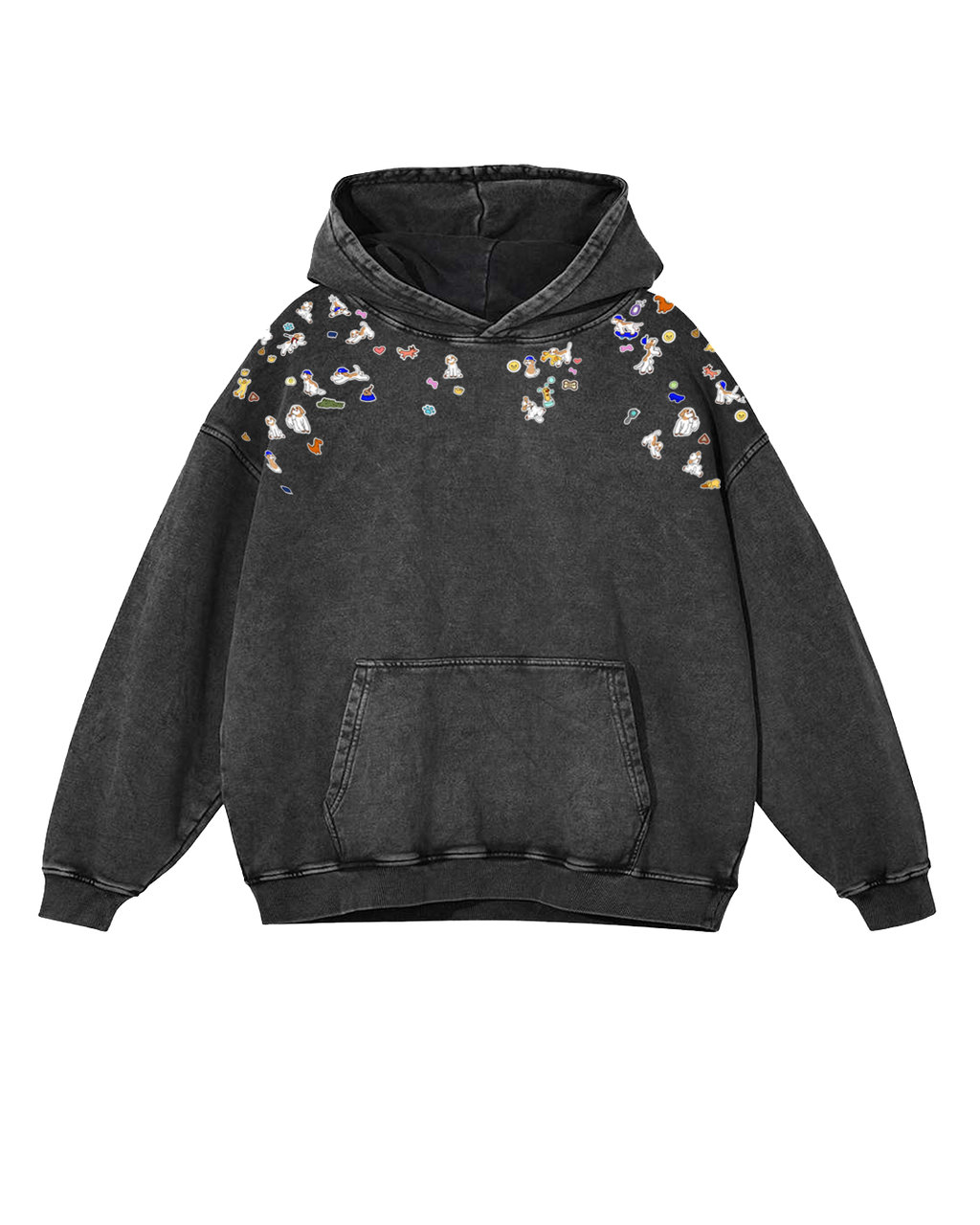 Toco Stickers - Acid Wash Hoodie